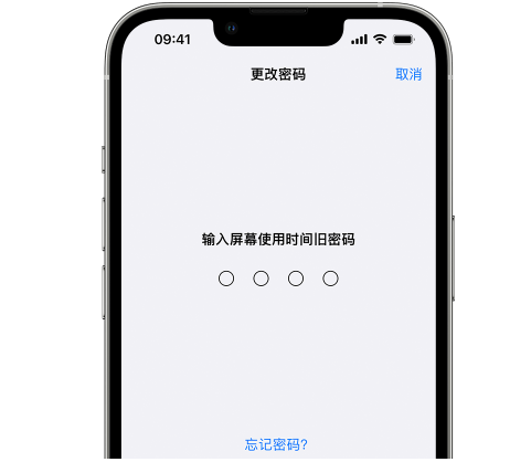 崇明iPhone屏幕维修分享iPhone屏幕使用时间密码忘记了怎么办 