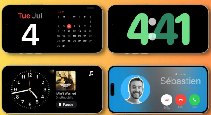 崇明苹果手机维修分享iOS17横屏充电待机显示有什么好处 
