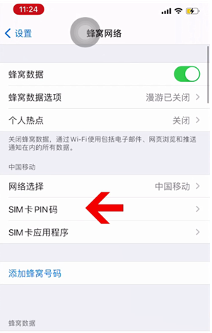 崇明苹果14维修网分享如何给iPhone14的SIM卡设置密码 